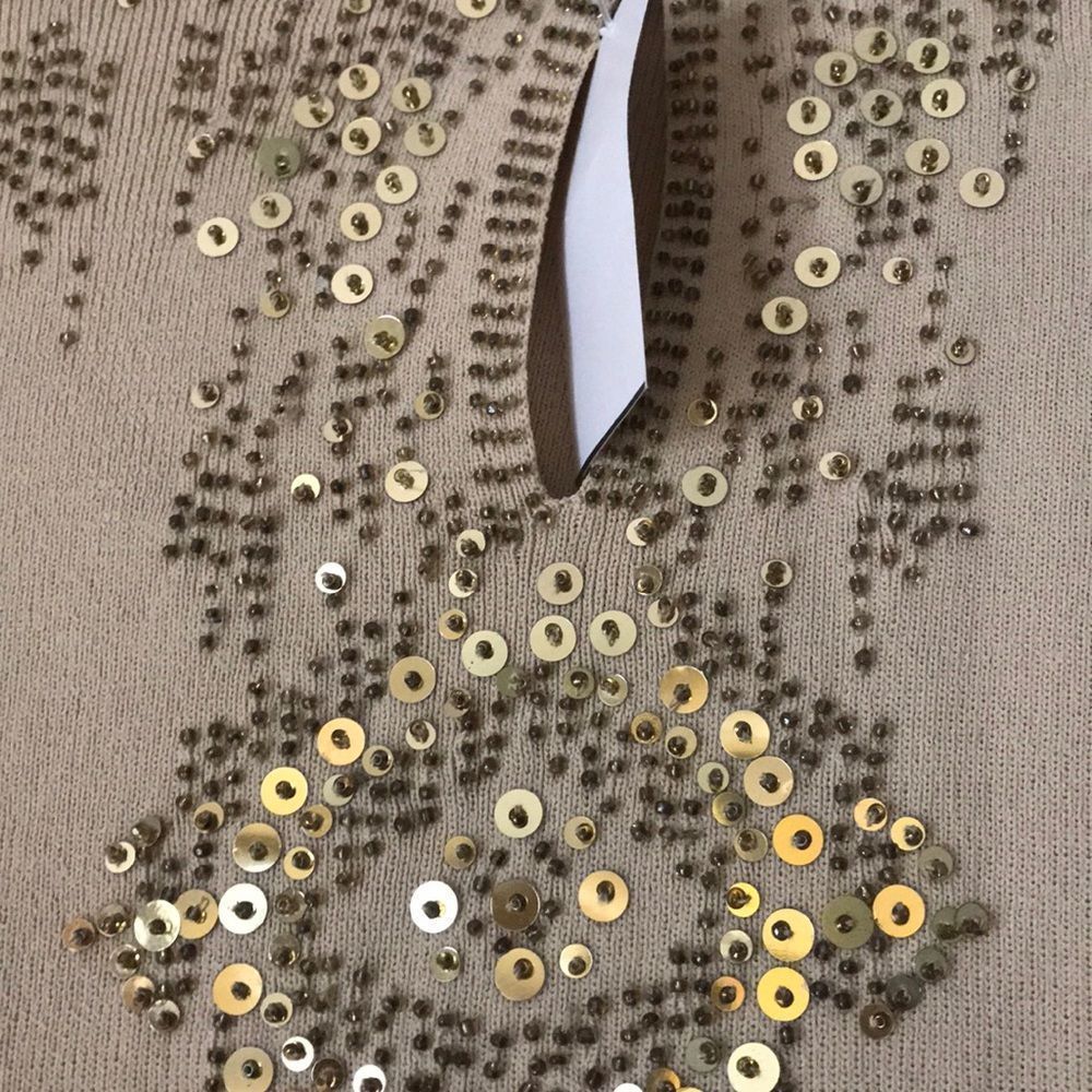 Joseph A. Women’s gold sweater top - size 1x - Picture 6 of 7